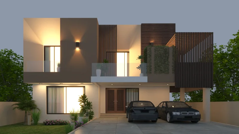 1. Front side elevation