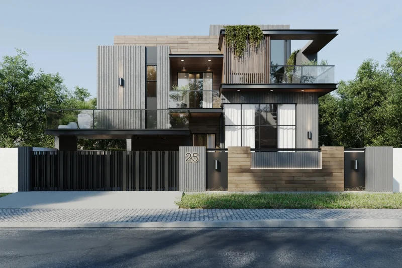 Exterior R-11 day boundary wall